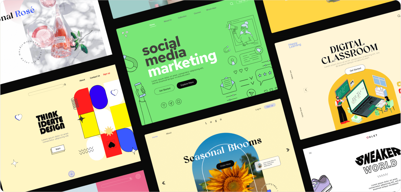 SIMPLE LANDING PAGE EXAMPLES visual data 4